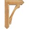 Ekena Millwork Legacy Arts and Crafts Rough Sawn Bracket w/ Offset Brace, Western Red Cedar, 8"W x 26"D x 38"H BKT0806X26X38LEC03RWR - alternate 3